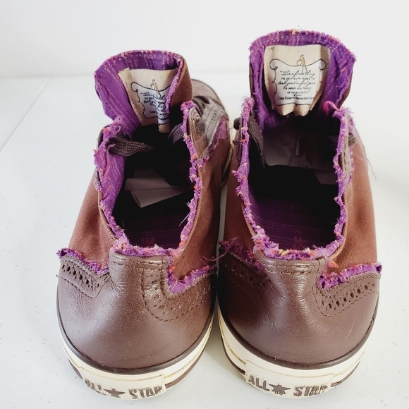 Converse Lord Francis Rubberbottom Sneaker Size M9.5 W11.5 Unisex Wingtip Frayed - Picture 7 of 15